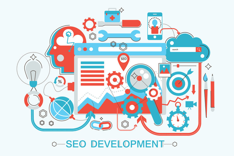 現(xiàn)代平面細(xì)線設(shè)計(jì)網(wǎng)頁(yè)橫幅網(wǎng)站,介紹,傳單和海報(bào)的網(wǎng)頁(yè)開(kāi)發(fā)概念。